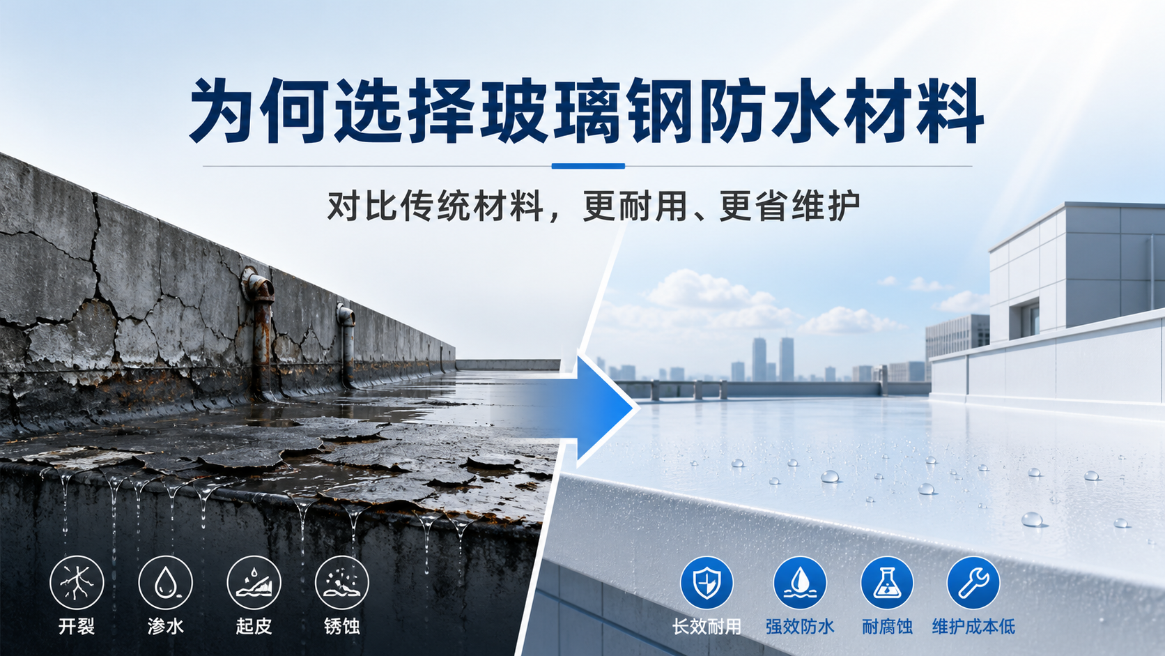 在兰州，为何选择玻璃钢防水材料而非传统材料